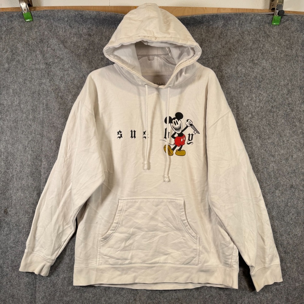 Sus Boy Sickey Mouse Hoodie Mens XL Emo Rap GBC Trap Hip Hop Skate Goth